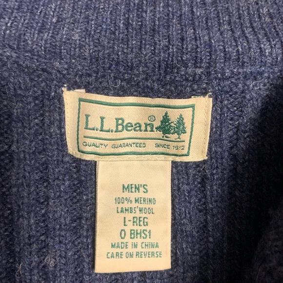 L L Bean wool pullover sweater size Large - Picture 4 of 4